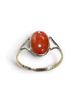 Ring Mandile 1922 Woman Coralli in Silver Corallo